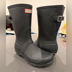 Hunter Original Short Back Women's Adjustable Rain Boots Size 8
